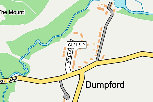 GU31 5JP map - OS OpenMap – Local (Ordnance Survey)