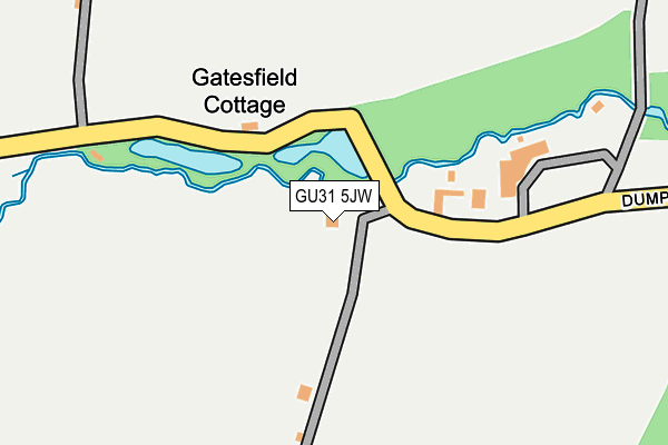 GU31 5JW map - OS OpenMap – Local (Ordnance Survey)