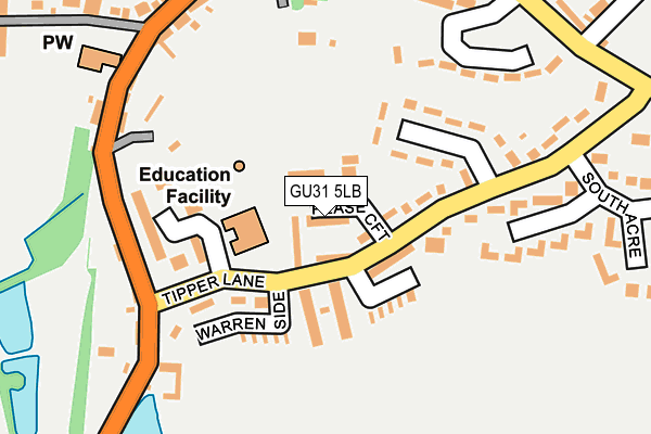 GU31 5LB map - OS OpenMap – Local (Ordnance Survey)