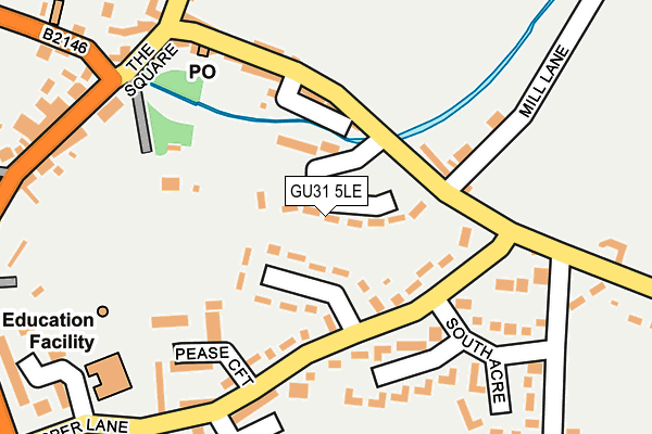 GU31 5LE map - OS OpenMap – Local (Ordnance Survey)
