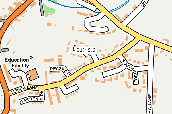 GU31 5LG map - OS OpenMap – Local (Ordnance Survey)