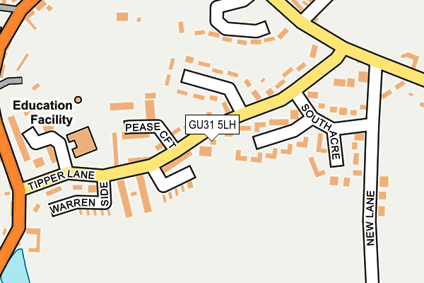 GU31 5LH map - OS OpenMap – Local (Ordnance Survey)
