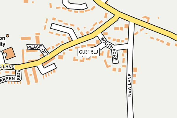 GU31 5LJ map - OS OpenMap – Local (Ordnance Survey)