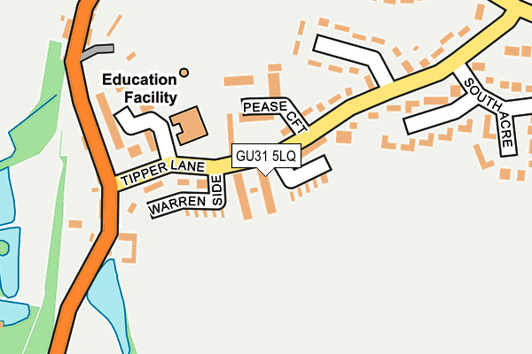 GU31 5LQ map - OS OpenMap – Local (Ordnance Survey)