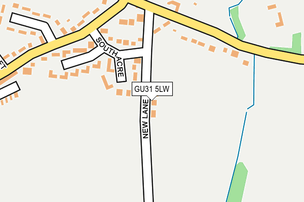 GU31 5LW map - OS OpenMap – Local (Ordnance Survey)