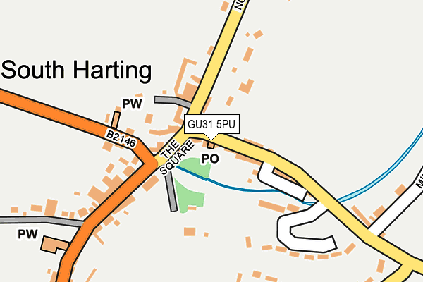 GU31 5PU map - OS OpenMap – Local (Ordnance Survey)