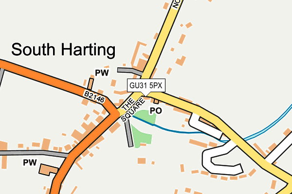 GU31 5PX map - OS OpenMap – Local (Ordnance Survey)