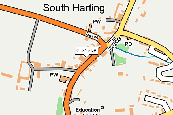 GU31 5QB map - OS OpenMap – Local (Ordnance Survey)