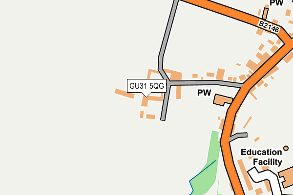 GU31 5QG map - OS OpenMap – Local (Ordnance Survey)