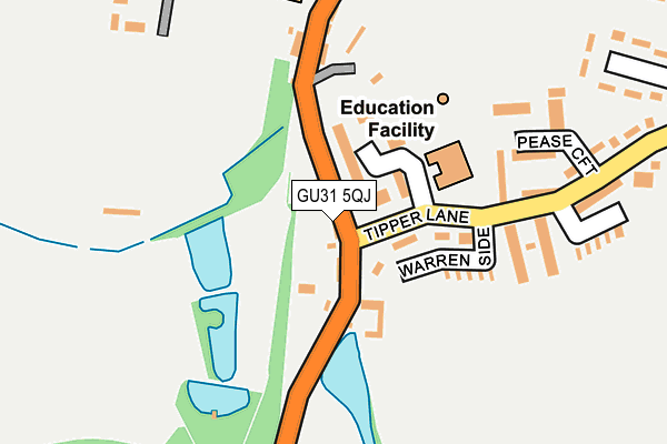 GU31 5QJ map - OS OpenMap – Local (Ordnance Survey)