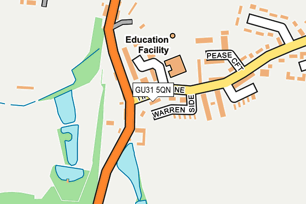 GU31 5QN map - OS OpenMap – Local (Ordnance Survey)