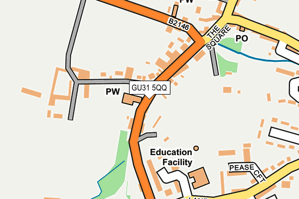 GU31 5QQ map - OS OpenMap – Local (Ordnance Survey)