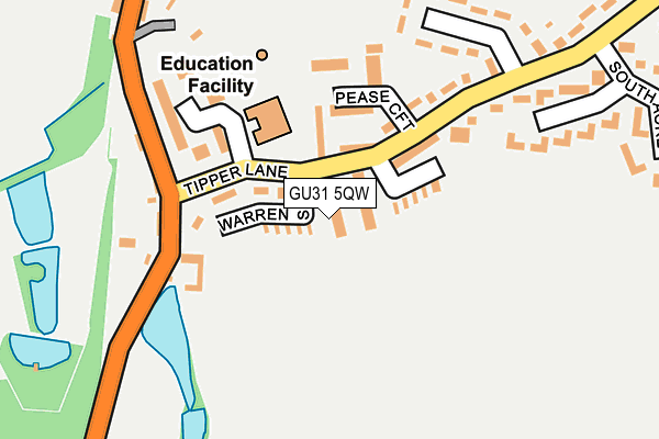 GU31 5QW map - OS OpenMap – Local (Ordnance Survey)