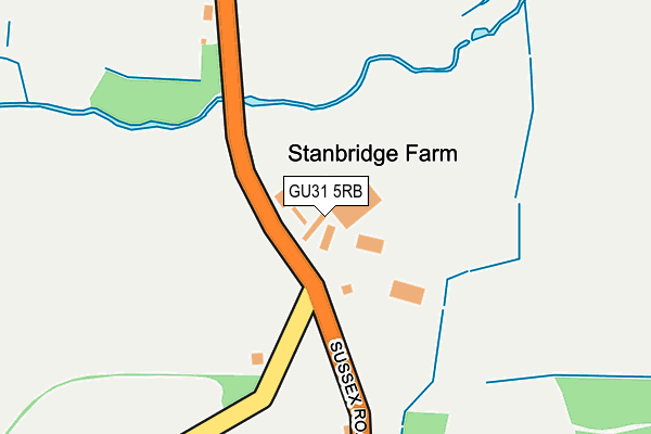 GU31 5RB map - OS OpenMap – Local (Ordnance Survey)