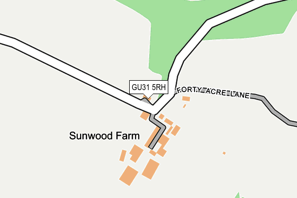 GU31 5RH map - OS OpenMap – Local (Ordnance Survey)
