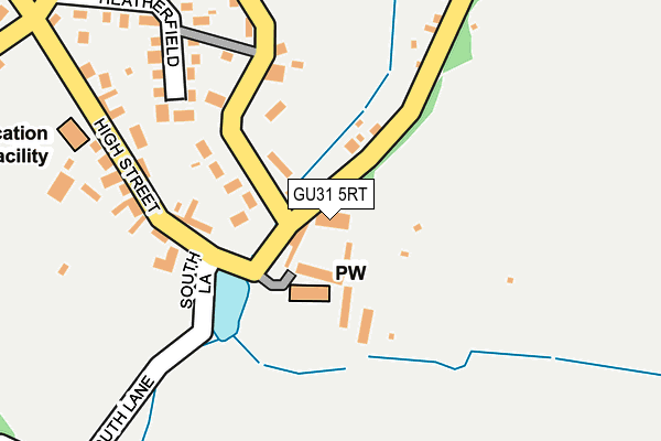 GU31 5RT map - OS OpenMap – Local (Ordnance Survey)
