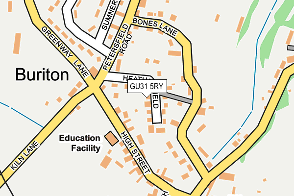 GU31 5RY map - OS OpenMap – Local (Ordnance Survey)