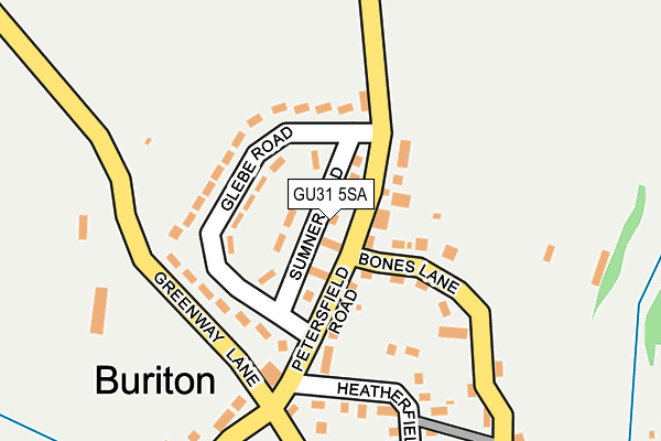 GU31 5SA map - OS OpenMap – Local (Ordnance Survey)