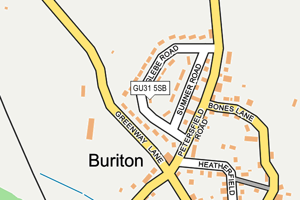 GU31 5SB map - OS OpenMap – Local (Ordnance Survey)