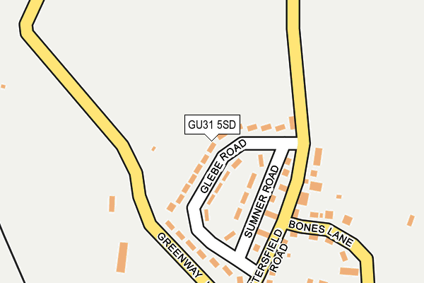 GU31 5SD map - OS OpenMap – Local (Ordnance Survey)