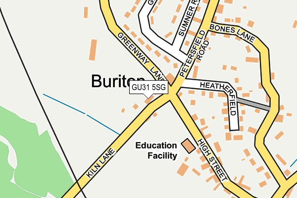 GU31 5SG map - OS OpenMap – Local (Ordnance Survey)