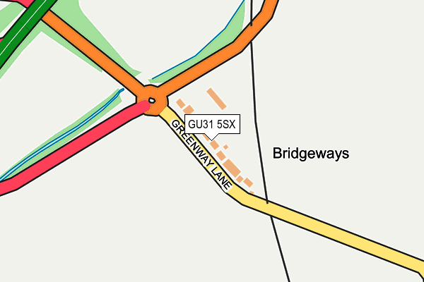 GU31 5SX map - OS OpenMap – Local (Ordnance Survey)
