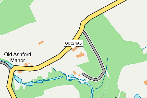 GU32 1AB map - OS OpenMap – Local (Ordnance Survey)