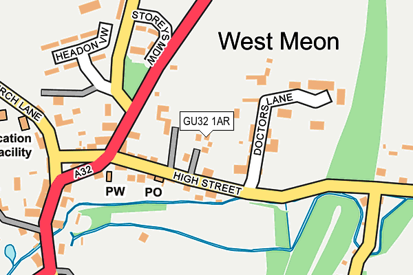 GU32 1AR map - OS OpenMap – Local (Ordnance Survey)