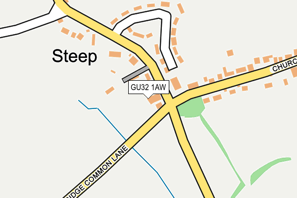 GU32 1AW map - OS OpenMap – Local (Ordnance Survey)