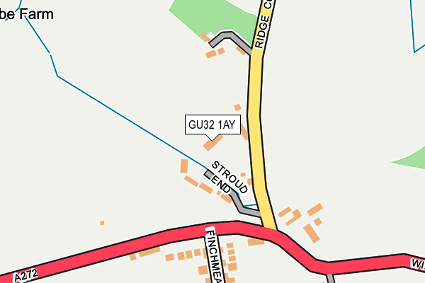 GU32 1AY map - OS OpenMap – Local (Ordnance Survey)