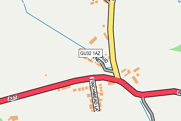 GU32 1AZ map - OS OpenMap – Local (Ordnance Survey)