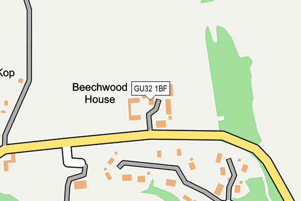 GU32 1BF map - OS OpenMap – Local (Ordnance Survey)