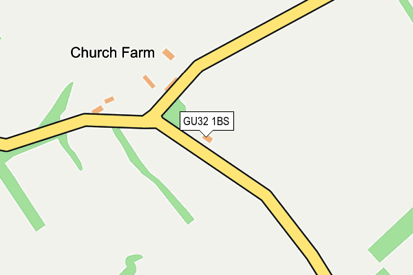 GU32 1BS map - OS OpenMap – Local (Ordnance Survey)
