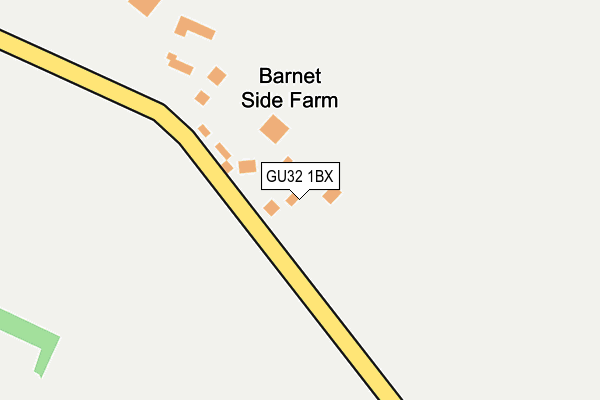 GU32 1BX map - OS OpenMap – Local (Ordnance Survey)