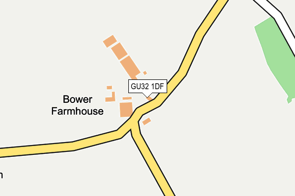 GU32 1DF map - OS OpenMap – Local (Ordnance Survey)