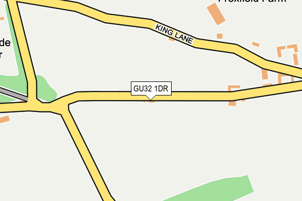 GU32 1DR map - OS OpenMap – Local (Ordnance Survey)