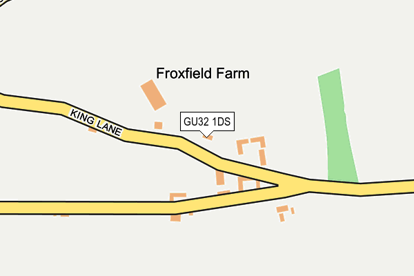 GU32 1DS map - OS OpenMap – Local (Ordnance Survey)
