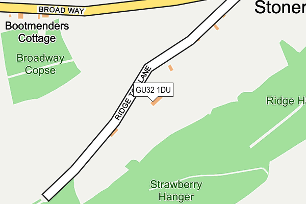 GU32 1DU map - OS OpenMap – Local (Ordnance Survey)