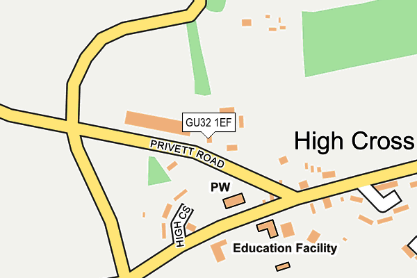 GU32 1EF map - OS OpenMap – Local (Ordnance Survey)