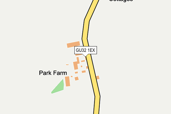 GU32 1EX map - OS OpenMap – Local (Ordnance Survey)