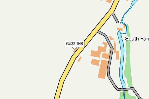 GU32 1HB map - OS OpenMap – Local (Ordnance Survey)