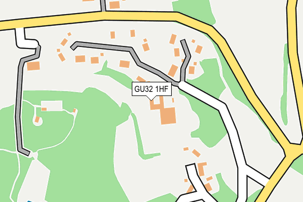 GU32 1HF map - OS OpenMap – Local (Ordnance Survey)