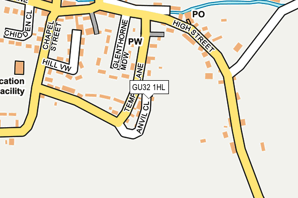 GU32 1HL map - OS OpenMap – Local (Ordnance Survey)