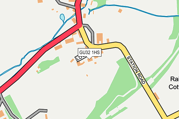 GU32 1HS map - OS OpenMap – Local (Ordnance Survey)