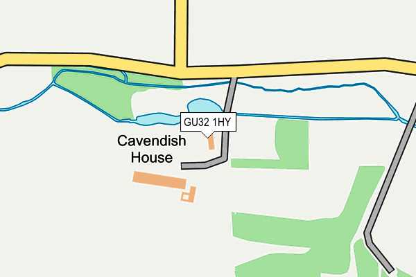 GU32 1HY map - OS OpenMap – Local (Ordnance Survey)