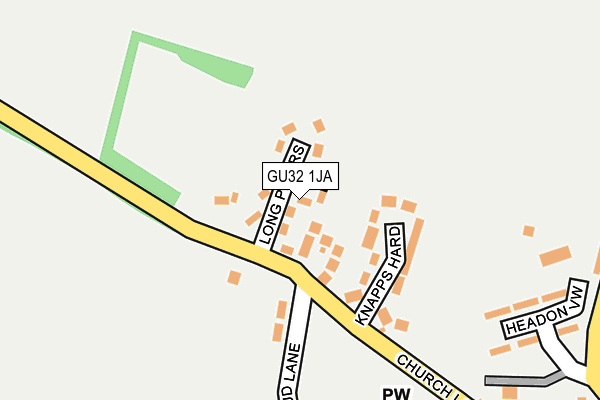 GU32 1JA map - OS OpenMap – Local (Ordnance Survey)