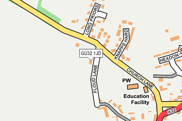 GU32 1JD map - OS OpenMap – Local (Ordnance Survey)