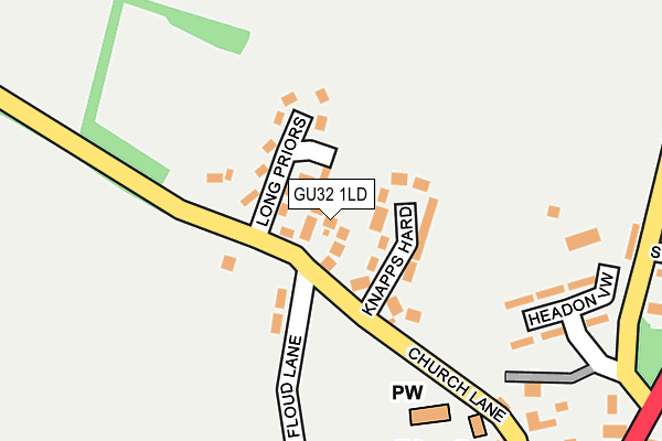 GU32 1LD map - OS OpenMap – Local (Ordnance Survey)