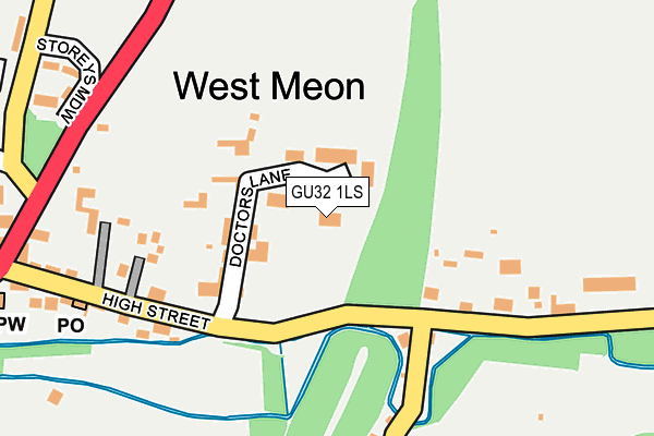GU32 1LS map - OS OpenMap – Local (Ordnance Survey)