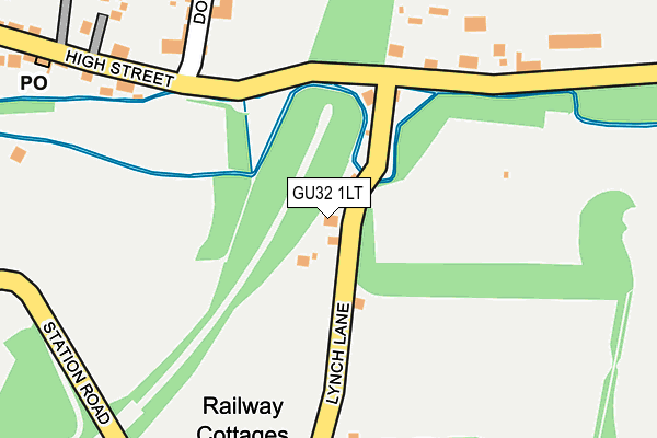 GU32 1LT map - OS OpenMap – Local (Ordnance Survey)